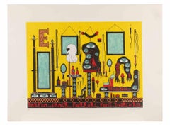 Parfum… Chair… Fourrure… Fouet… Poudre... - Screenprint by Guy Harloff - 1970s