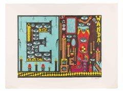 Rite… Érotisme… Wanda - Screenprint by Guy Harloff - 1970s