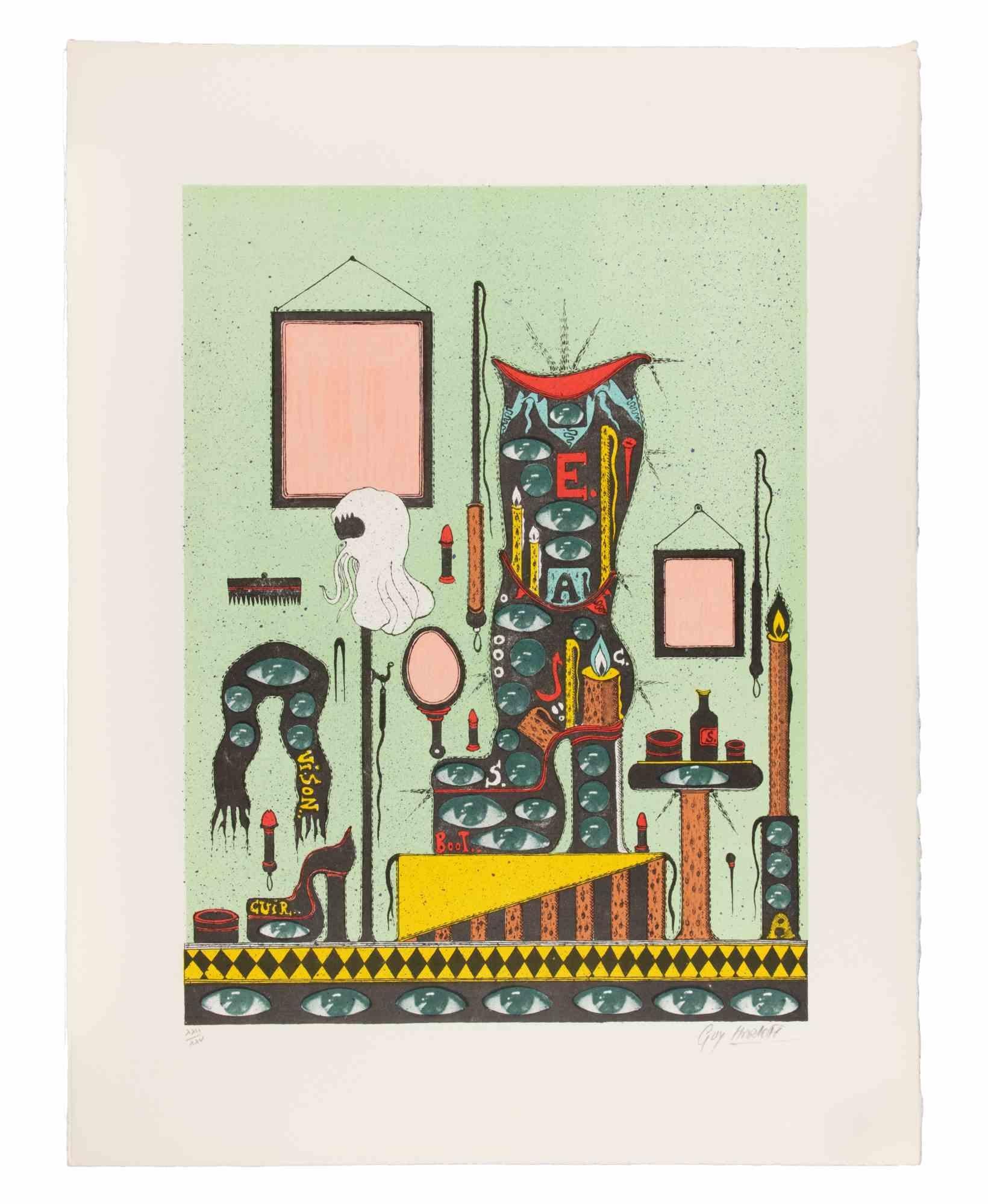 Untitled (“Vision”) - Screenprint by Guy Harloff - 1970s