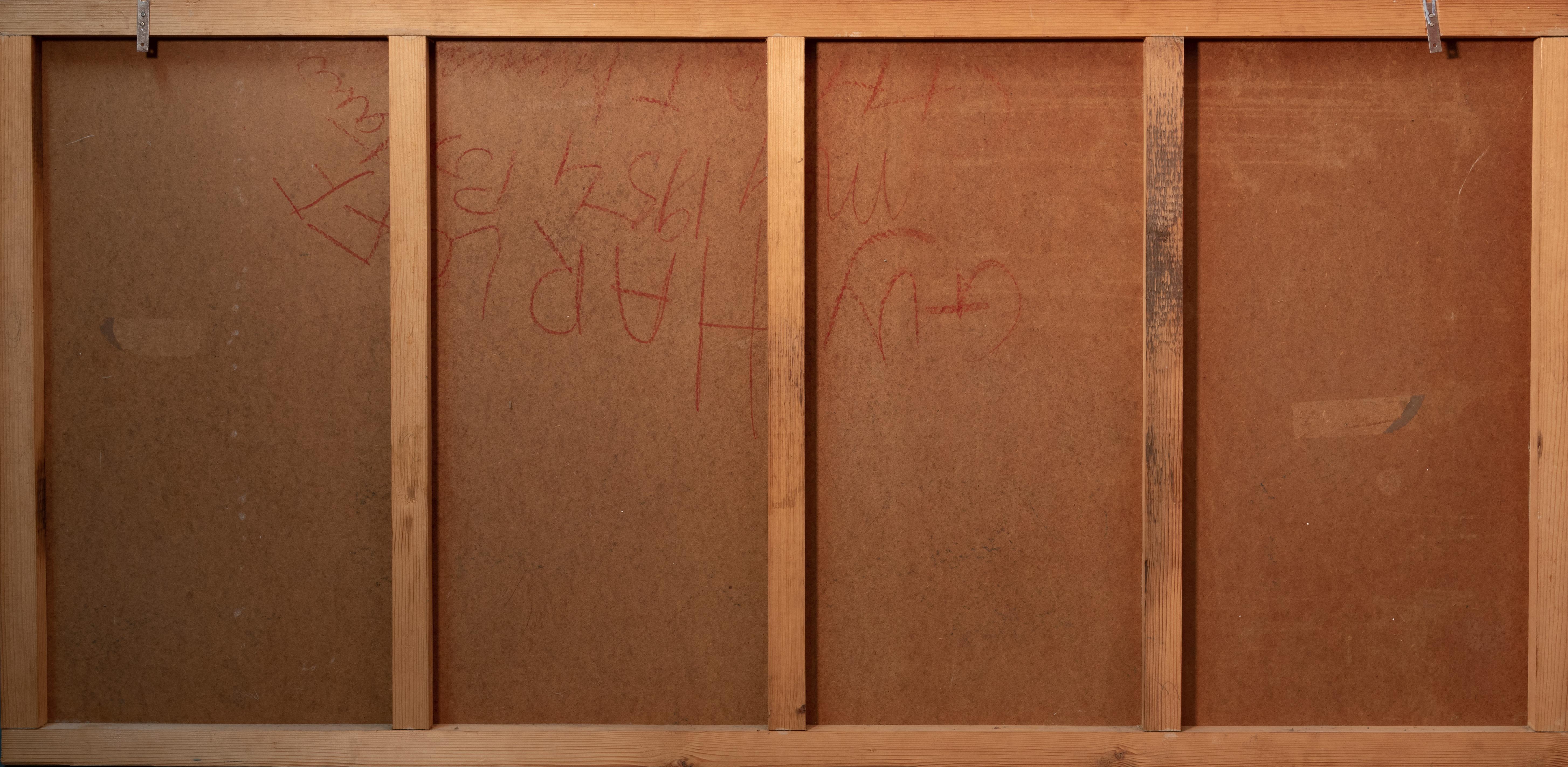 Guy Harloff Signed and Dated Large Abstract Painting For Sale 9