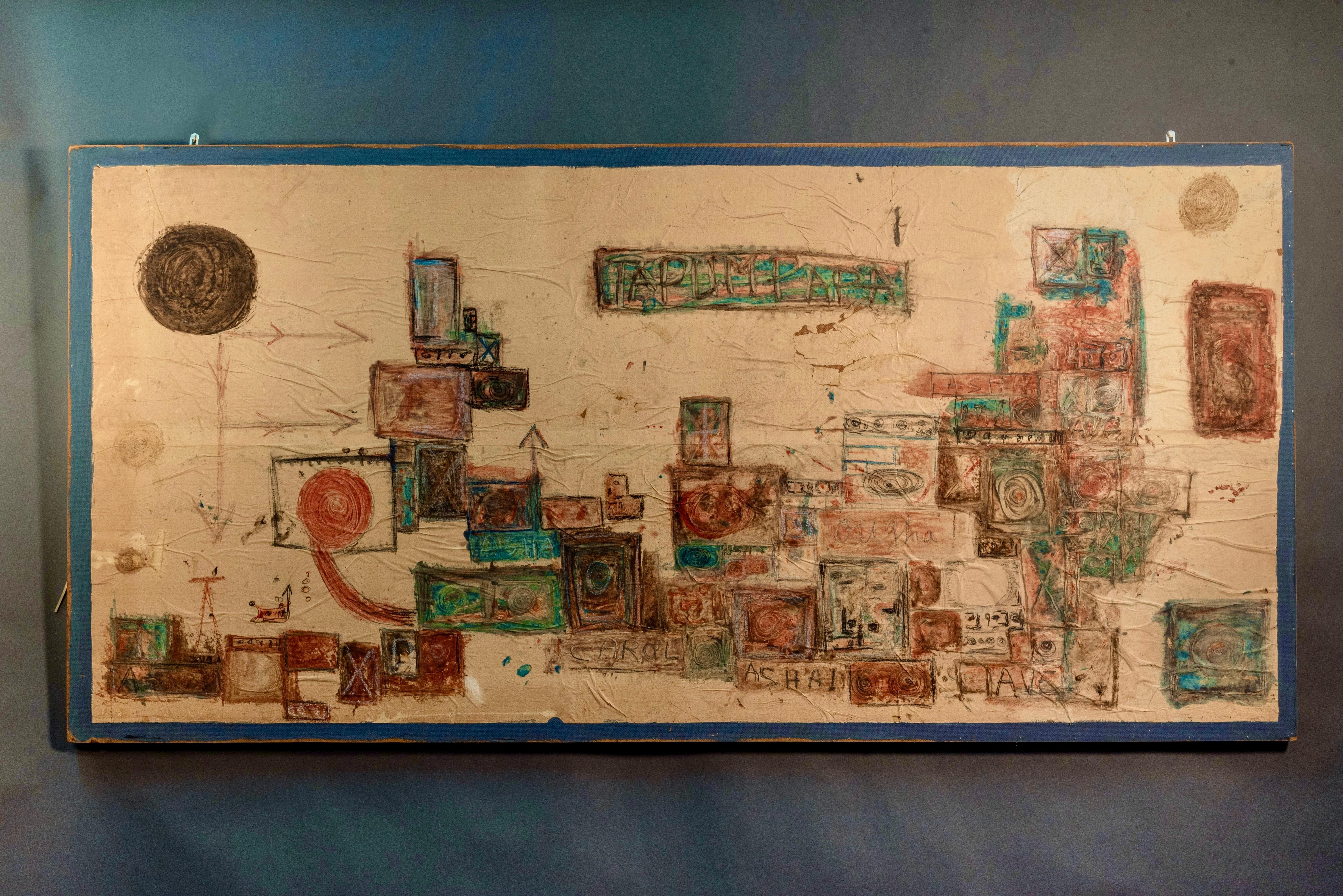 Guy Harloff Signed and Dated Large Abstract Painting For Sale 10