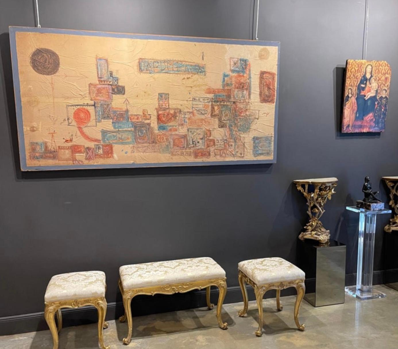 Guy Harloff Signed and Dated Large Abstract Painting For Sale 13