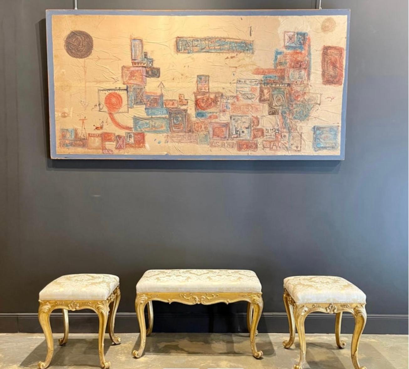 Guy Harloff Signed and Dated Large Abstract Painting For Sale 14