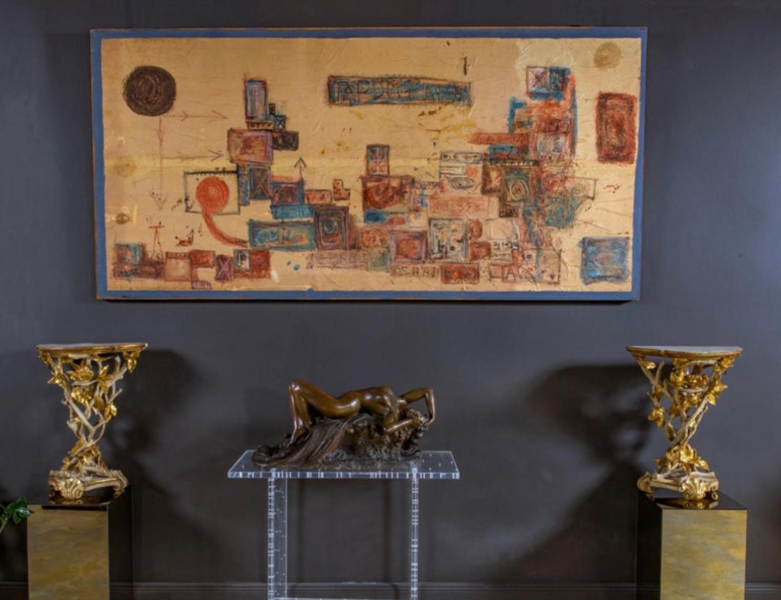 Guy Harloff Signed and Dated Large Abstract Painting For Sale 15