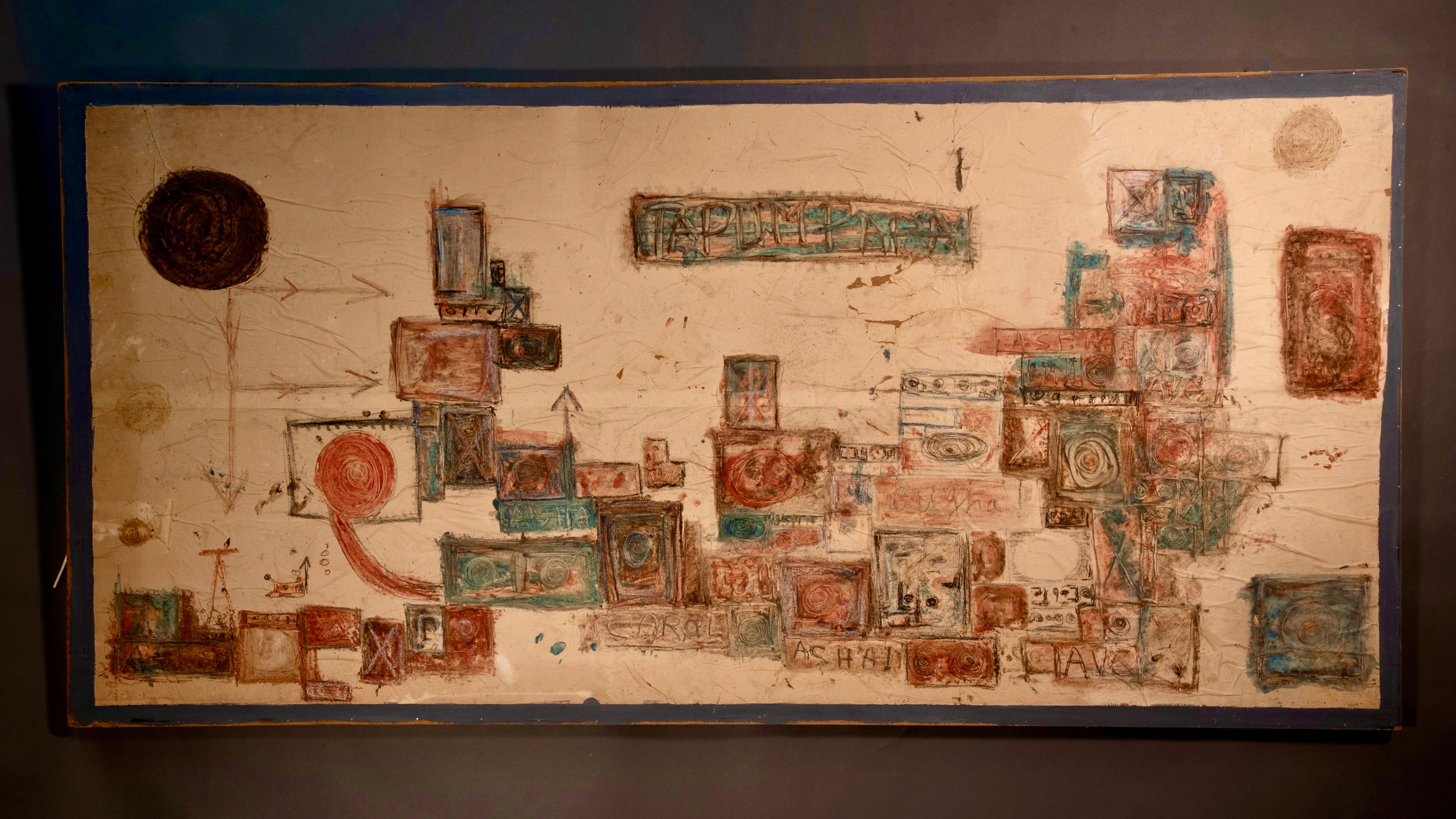 Guy Harloff Signed and Dated Large Abstract Painting For Sale 1