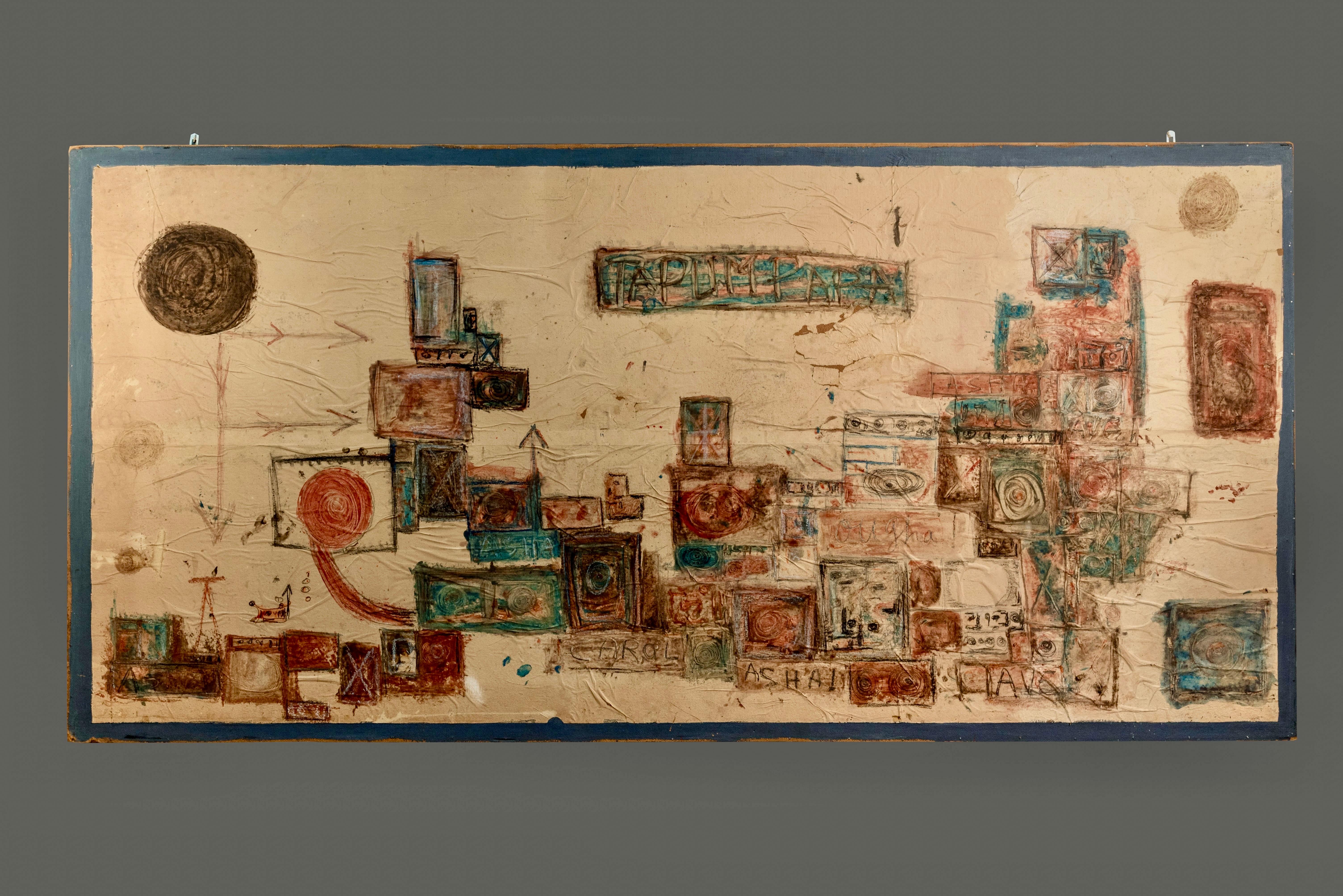 Guy Harloff Signed and Dated Large Abstract Painting For Sale 4