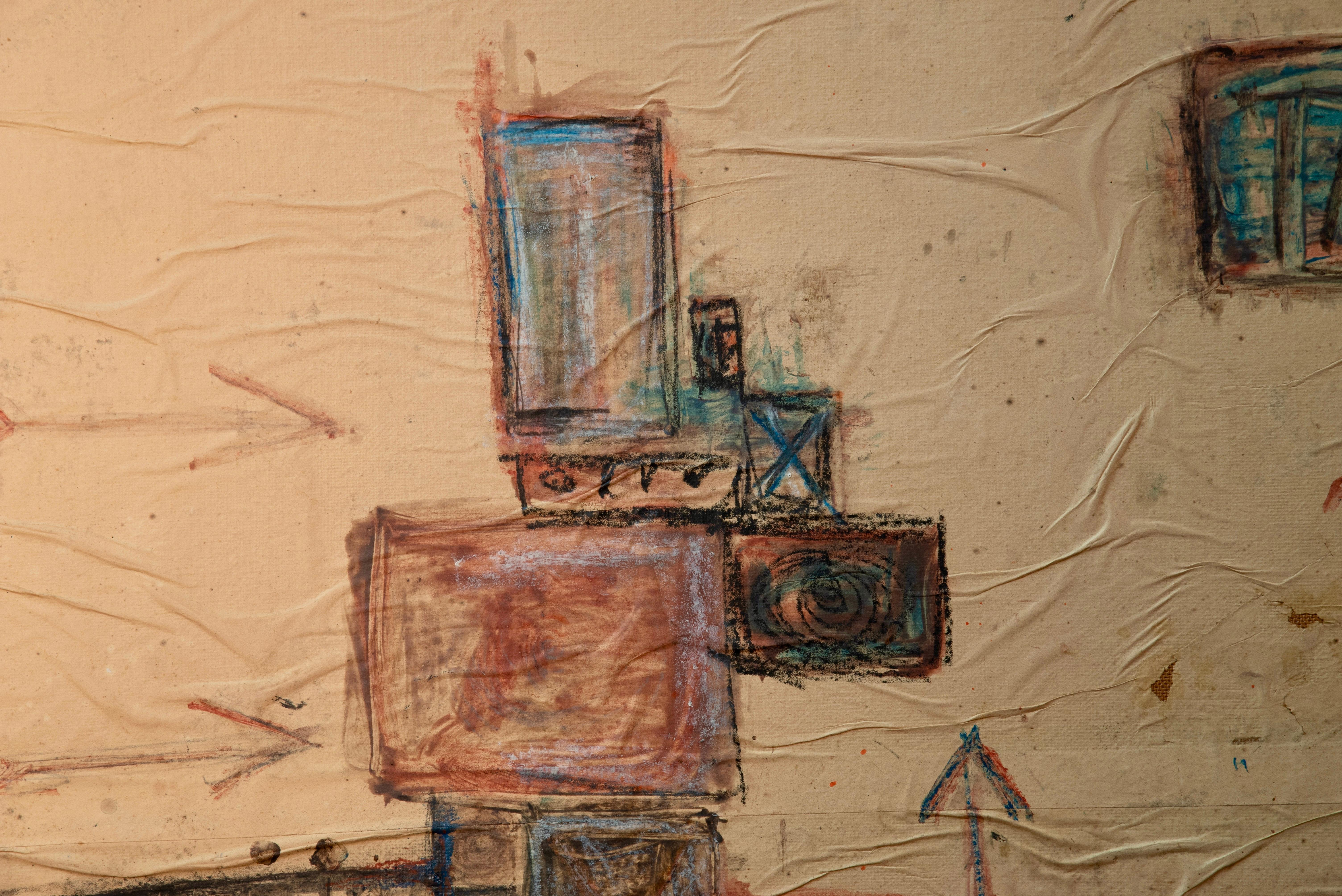 Guy Harloff Signed and Dated Large Abstract Painting For Sale 5