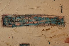 Grande peinture abstraite signée et datée Guy Harloff