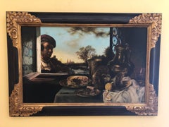 Guy Johnson "Rembrandt At My Window" Oil Painting