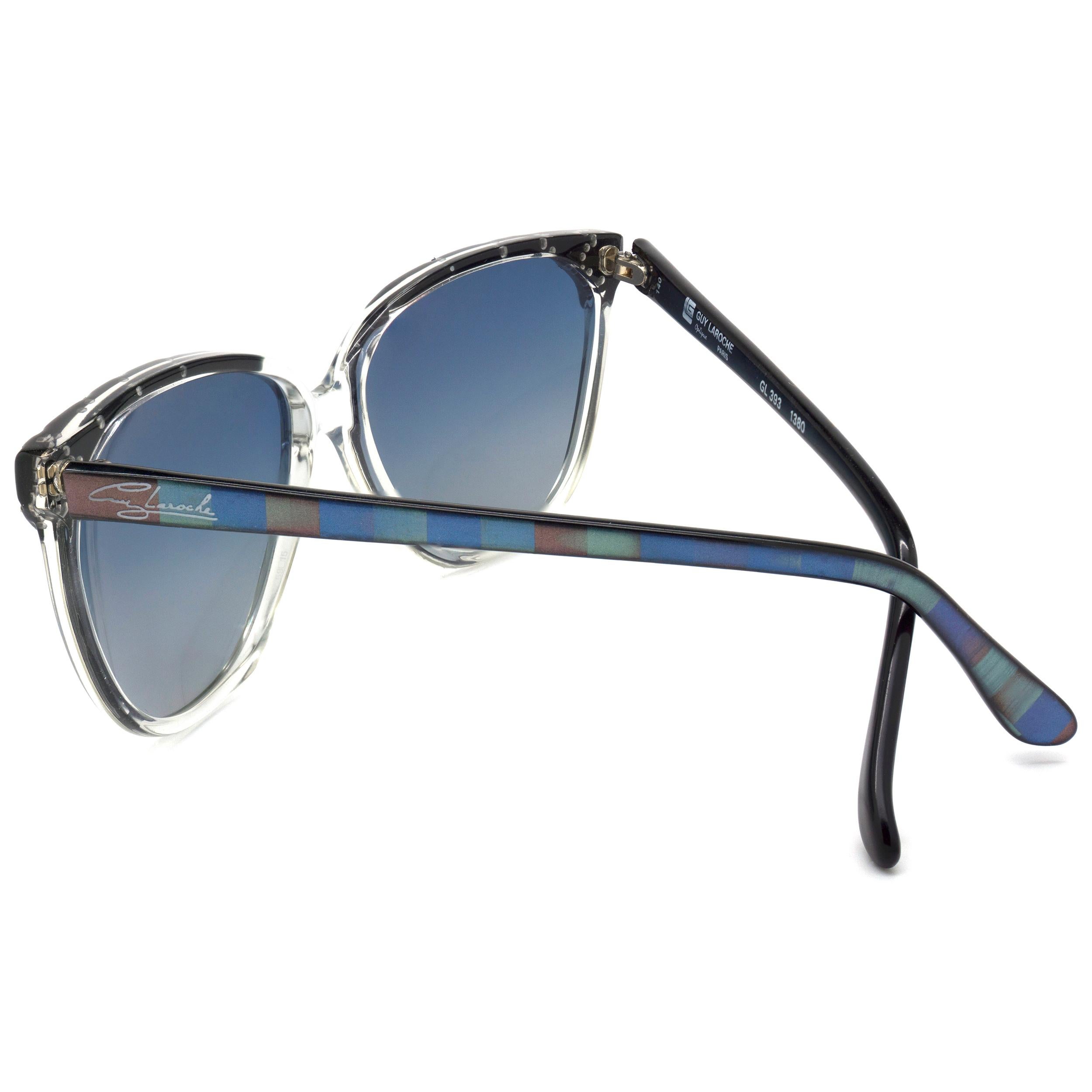 80er Jahre Vintage-Sonnenbrille von Guy Laroche (Grau) im Angebot