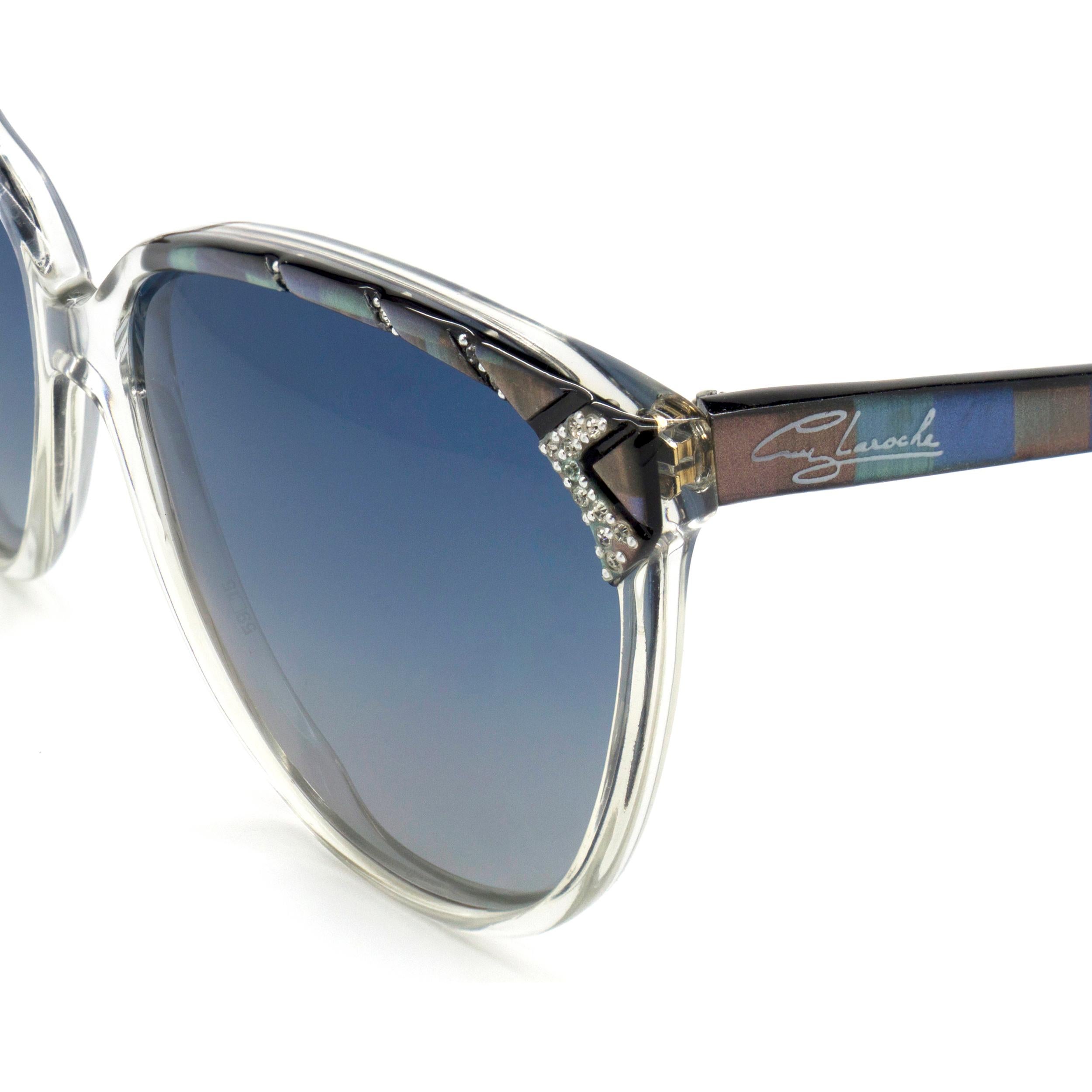 Gray Guy Laroche 80s vintage sunglasses For Sale