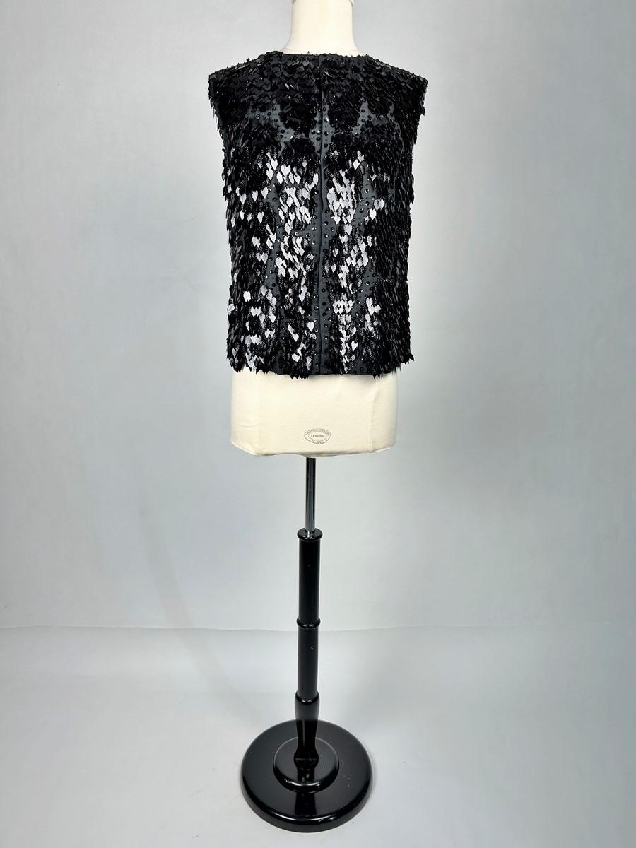 Guy Laroche Black bolero embroidered with sequins - France Circa 1980 For Sale 1