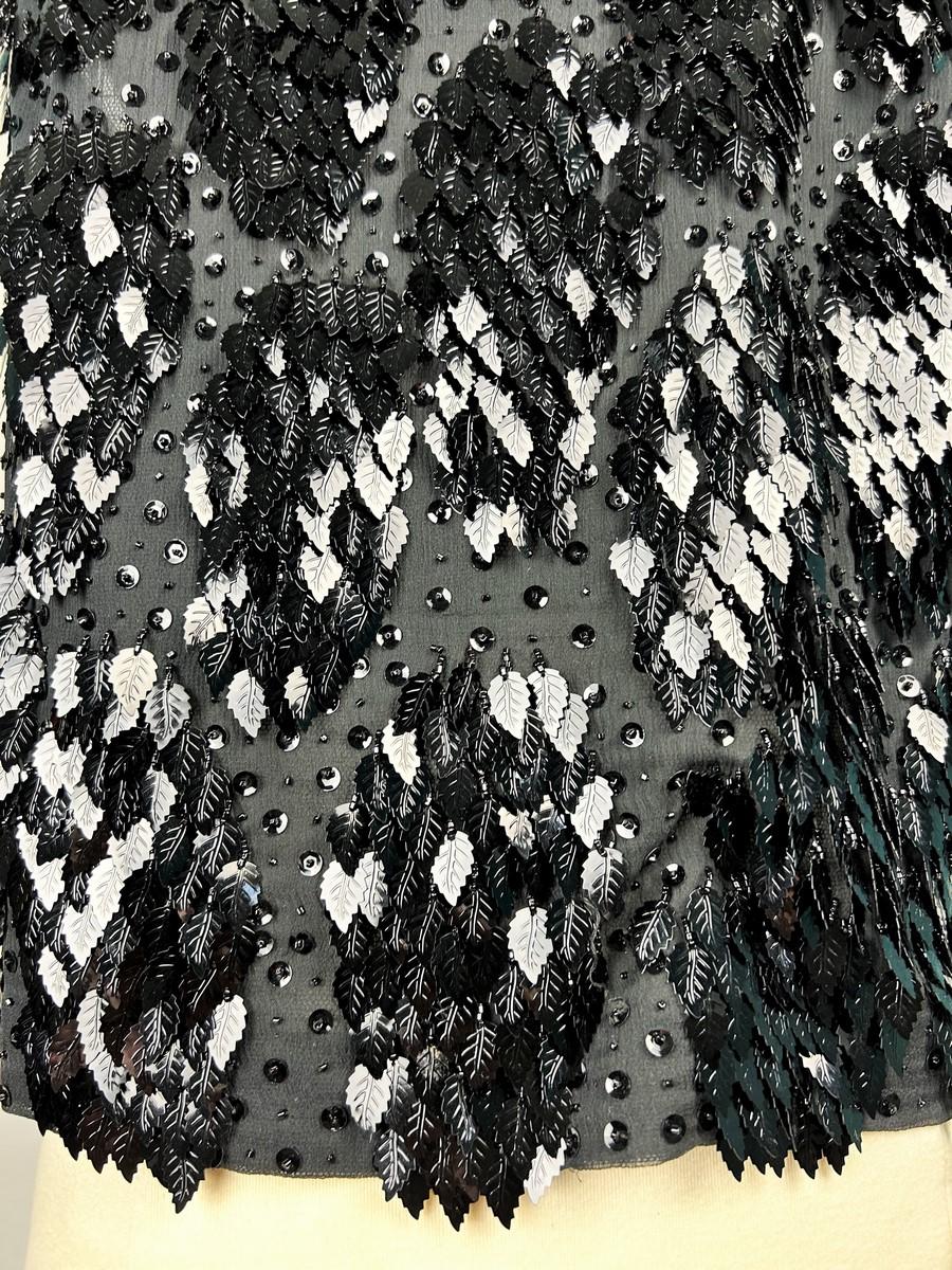 Guy Laroche Black bolero embroidered with sequins - France Circa 1980 For Sale 5