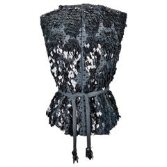 Guy Laroche Black bolero embroidered with sequins - France Circa 1980