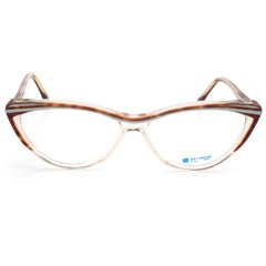 Guy Laroche cat eye glasses frame for women, France 70s