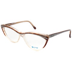 Vintage Guy Laroche cat eye glasses frame for women, France 70s