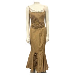 Guy Laroche F/W 2002 rare silk maxi dress