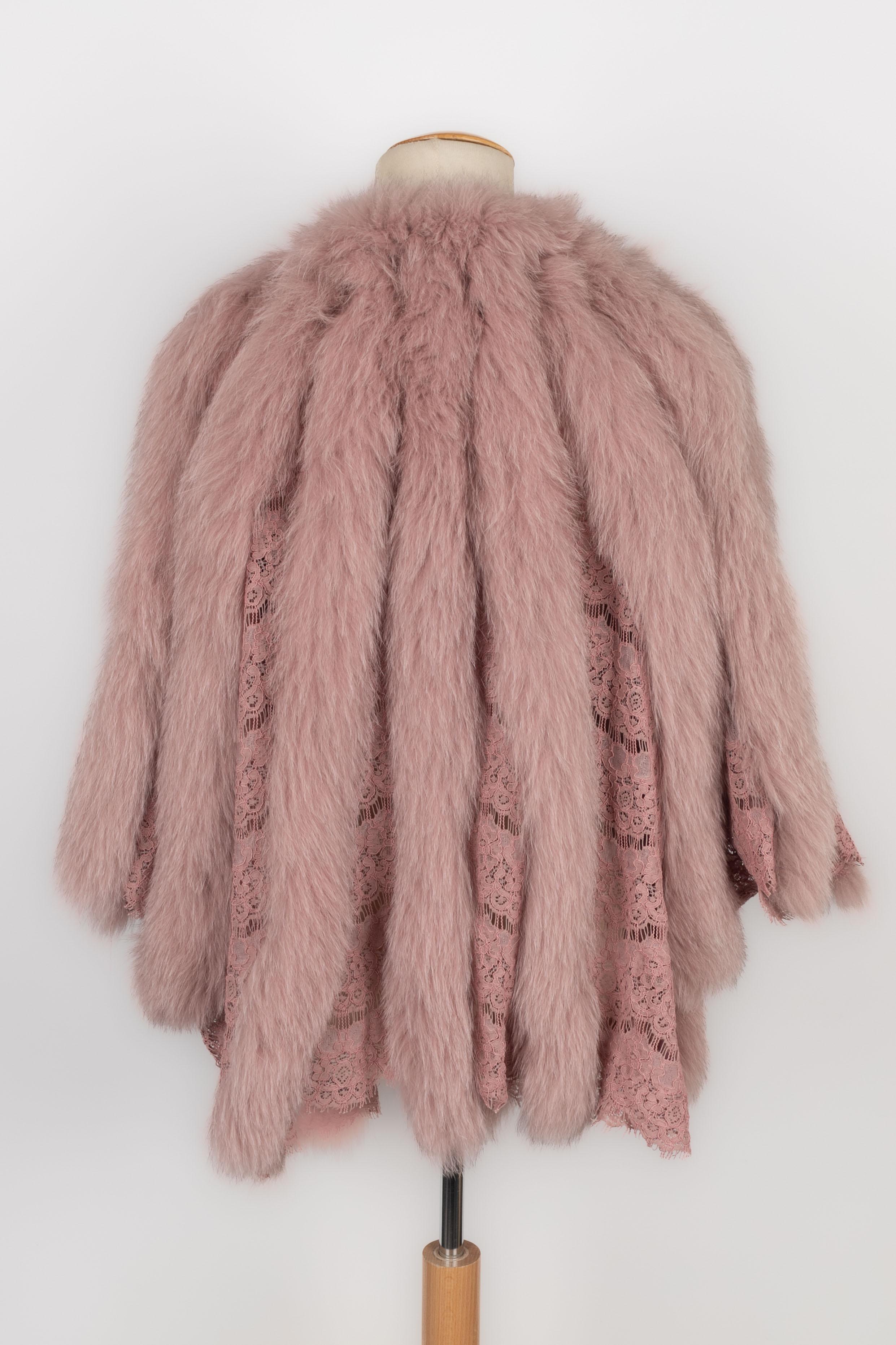 Guy Laroche Pelzjacke im Zustand „Hervorragend“ im Angebot in SAINT-OUEN-SUR-SEINE, FR