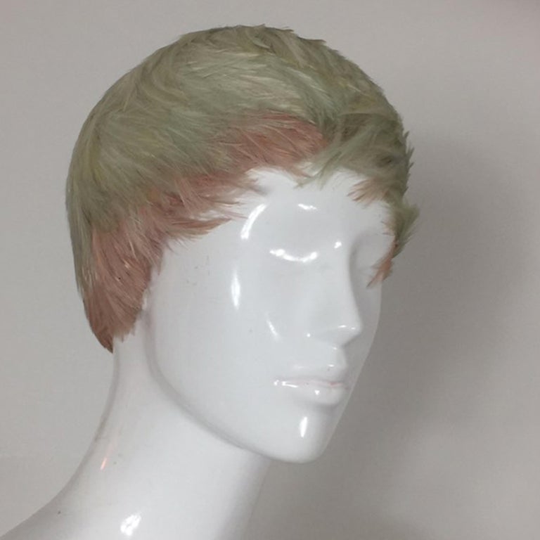 GUY LAROCHE FW1994 Feather hat For Sale at 1stDibs