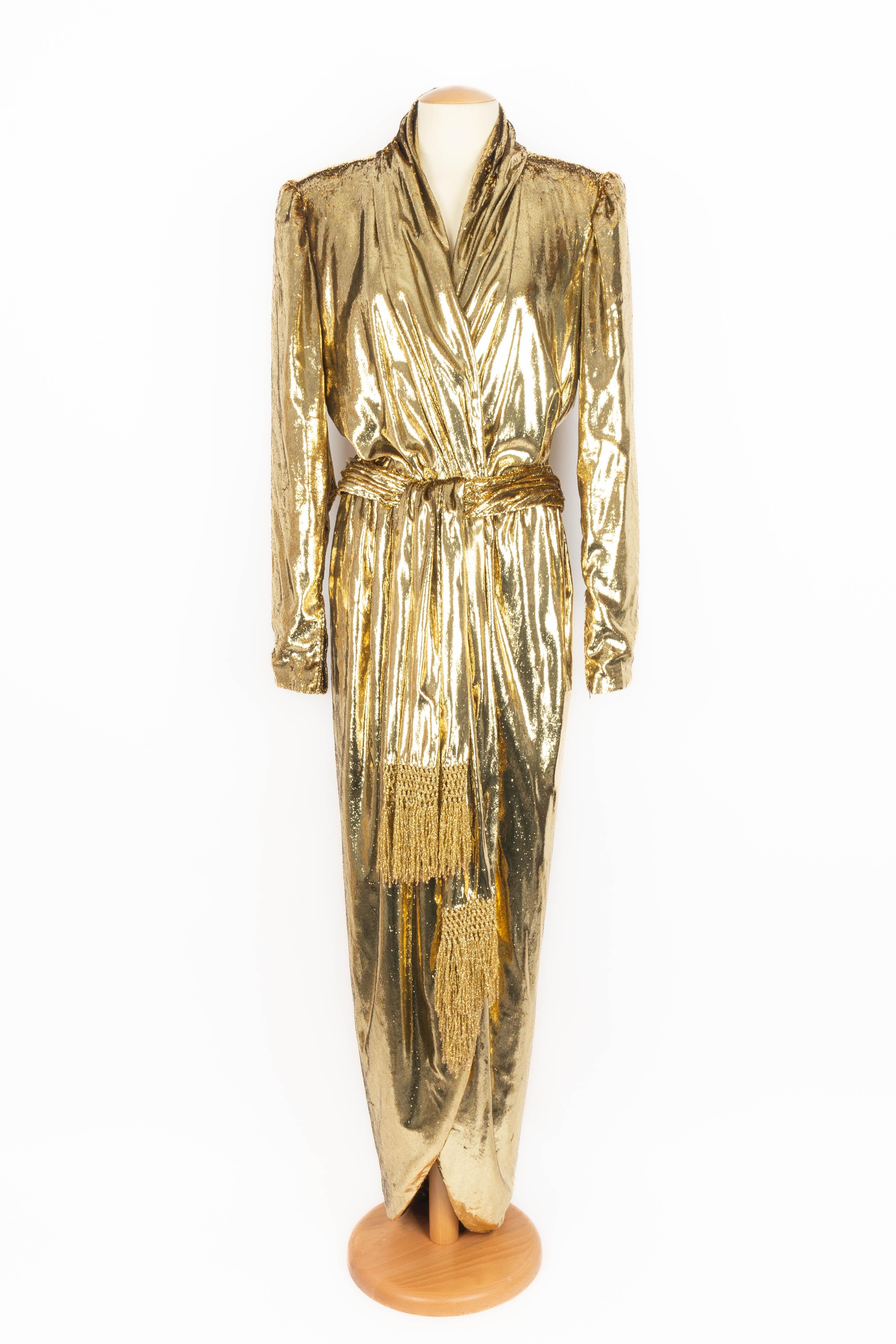 Abito dorato Haute Couture di Guy Laroche in vendita 3