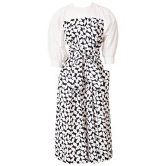 Guy Laroche Graphic Floral Pattern Day Dress