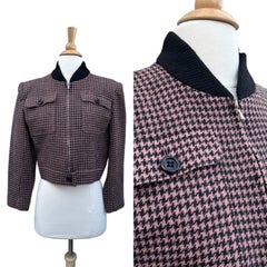 Guy Laroche Houndstooth Jacket, Circa 1980s