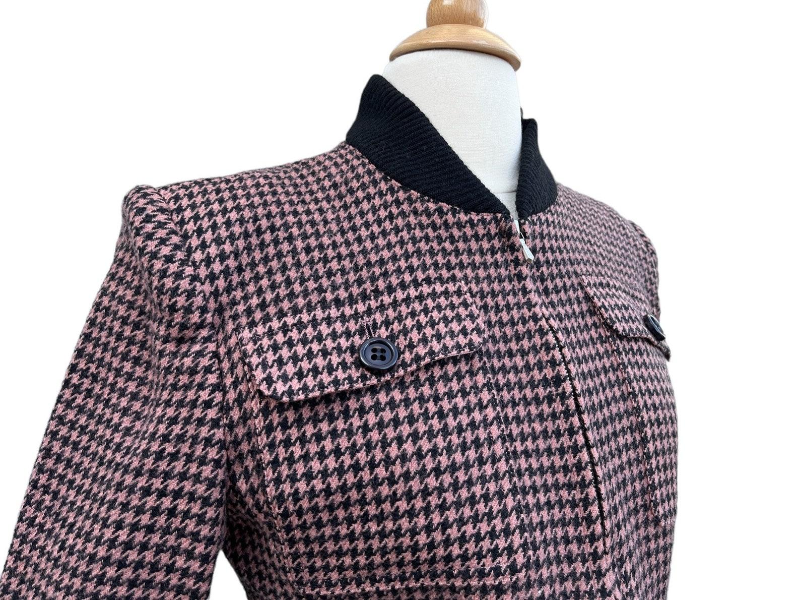 Guy Laroche Houndstooth Jacket, Circa 1980s For Sale 1
