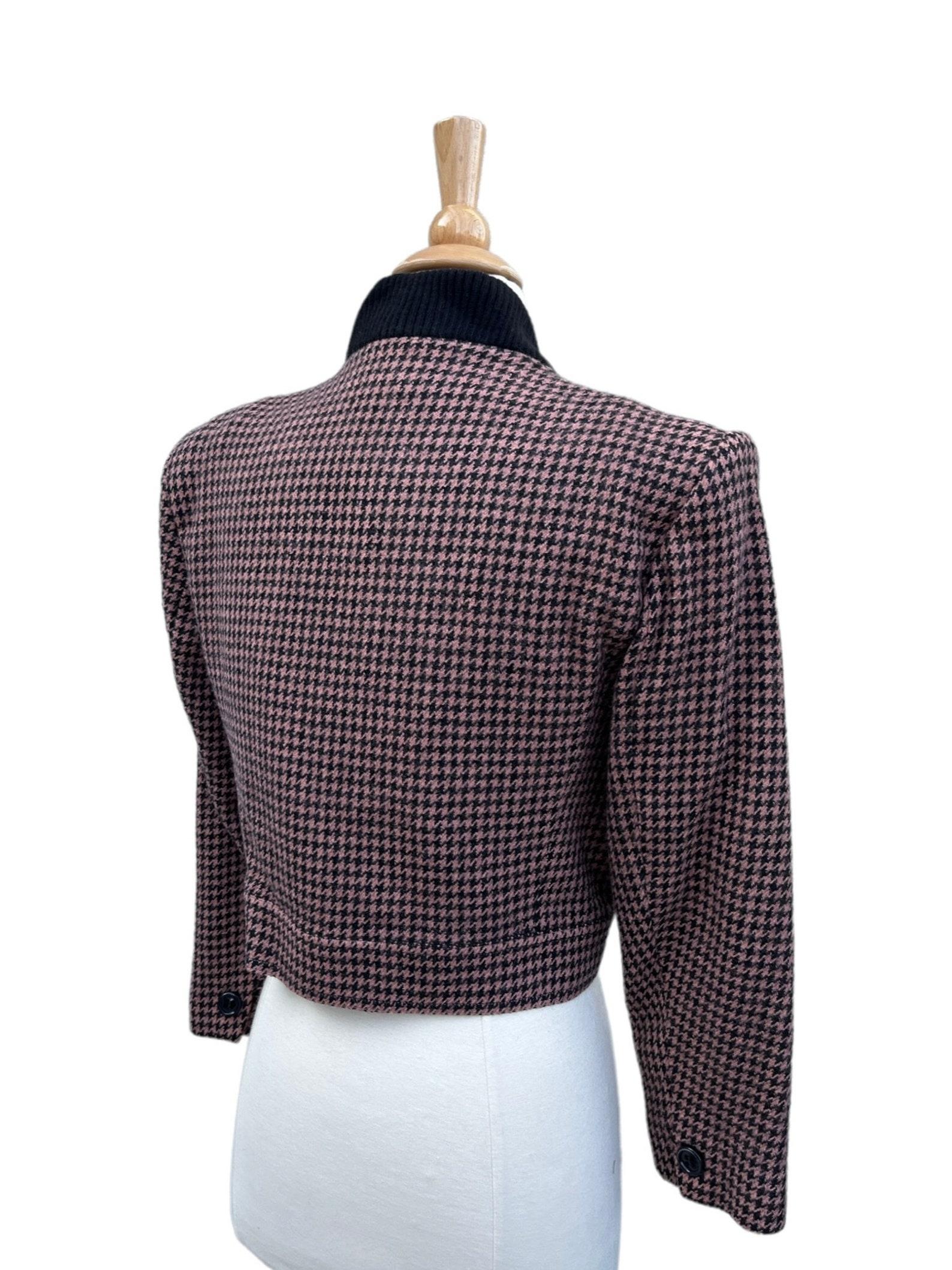 Guy Laroche Houndstooth Jacket, Circa 1980s For Sale 4