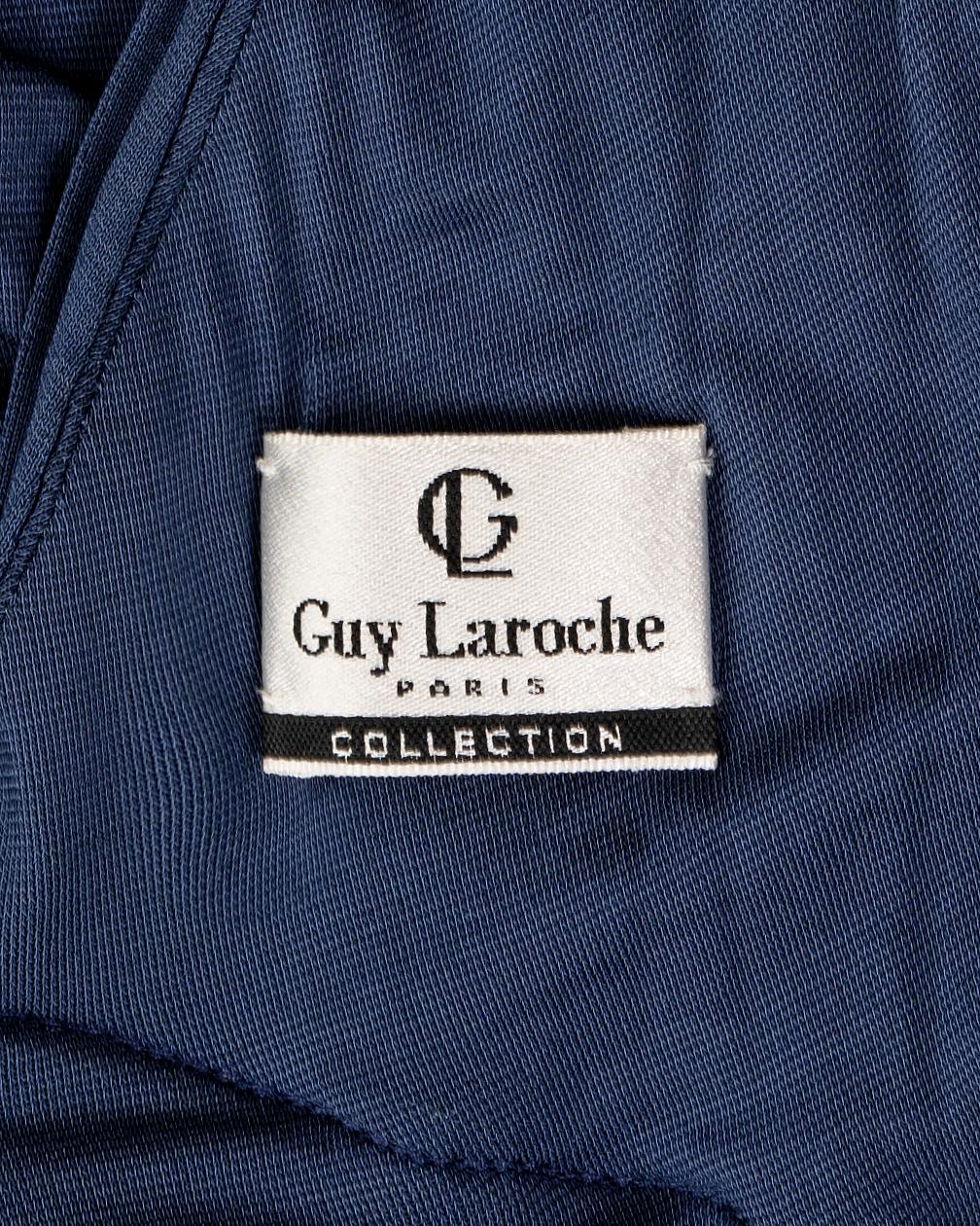 Guy Laroche navy blue Oscar dress, ss 2005 For Sale 3