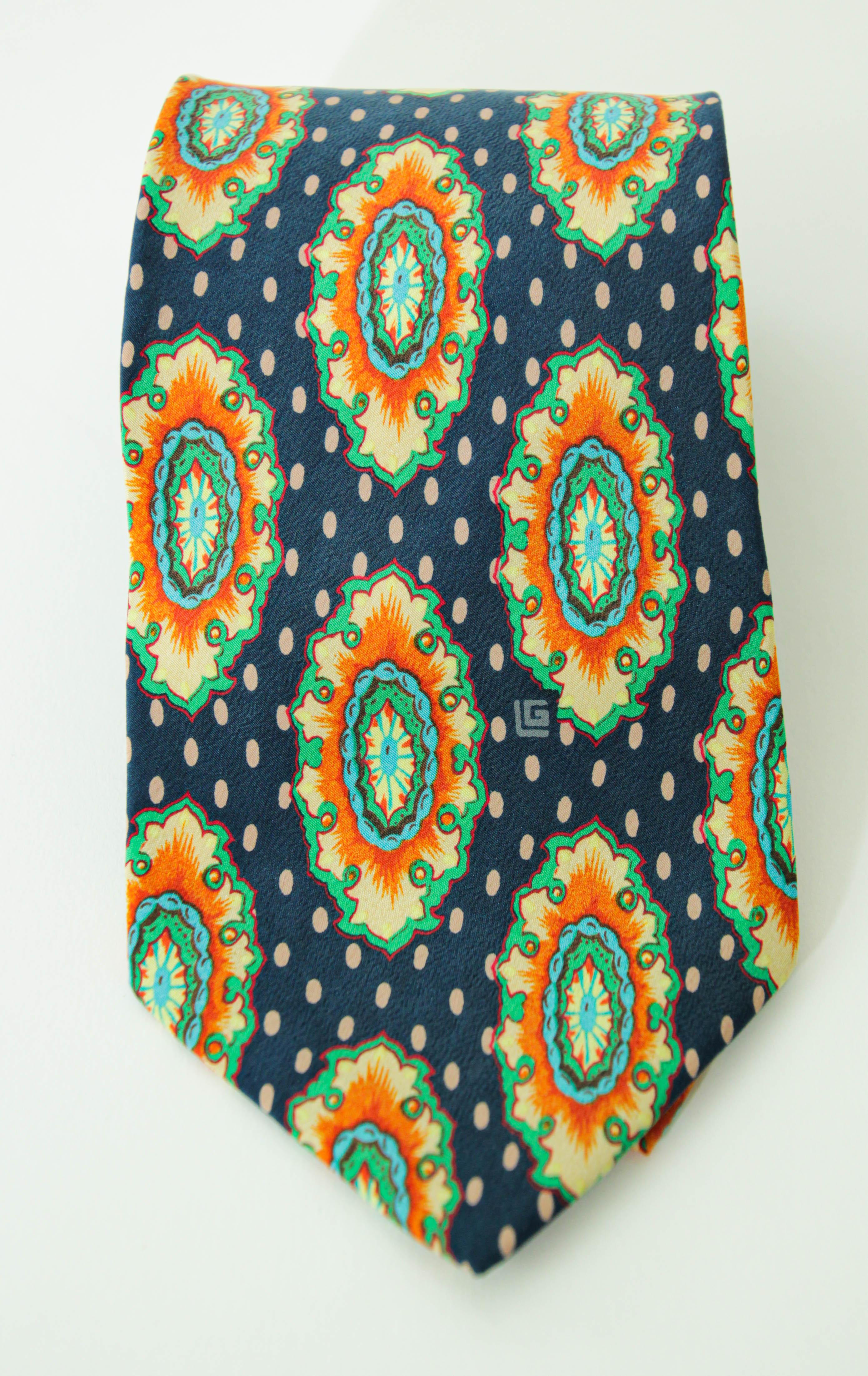 Black Guy Laroche Paris Silk Neck Tie For Sale