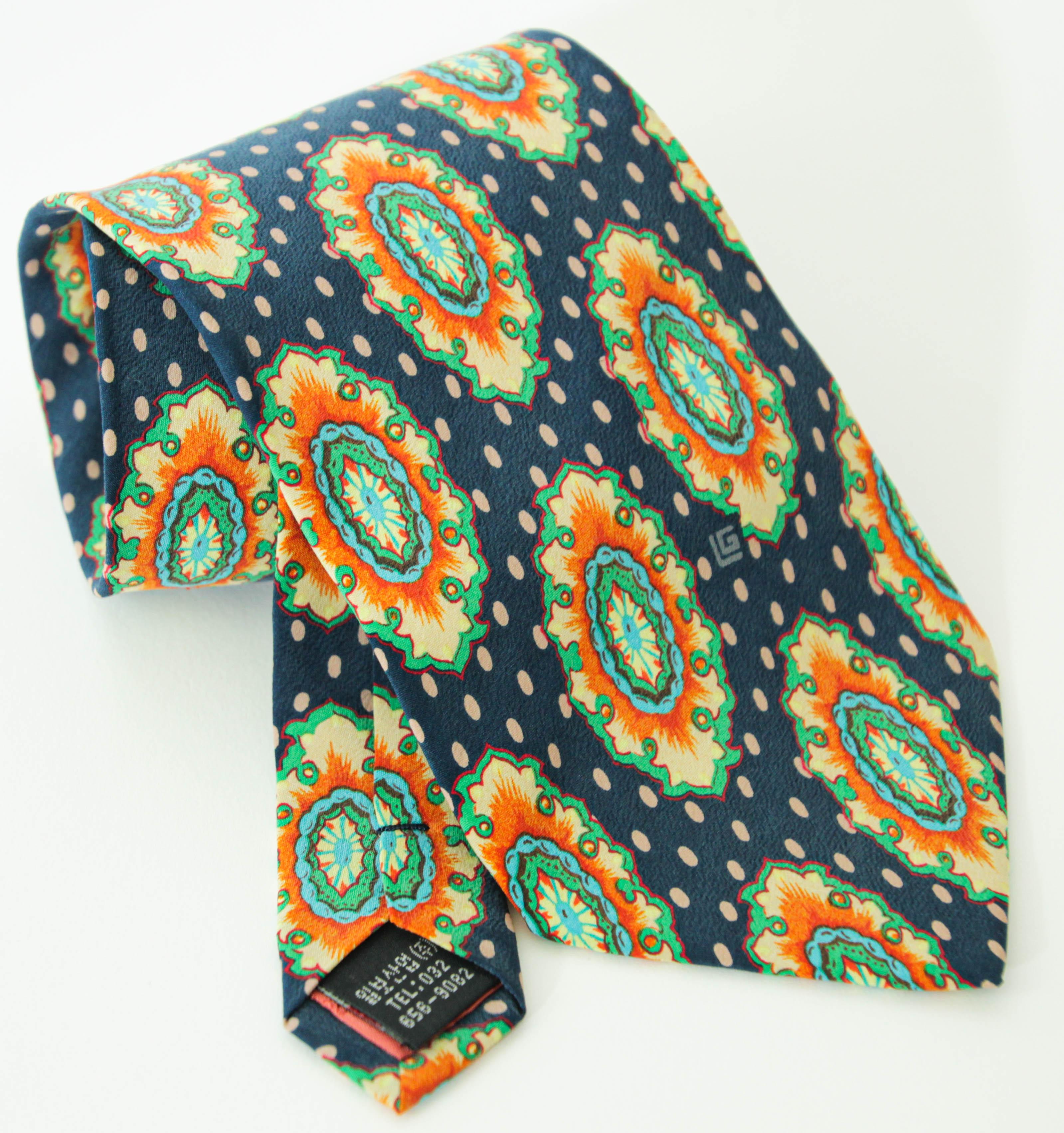 Women's or Men's Guy Laroche Paris Silk Neck Tie For Sale