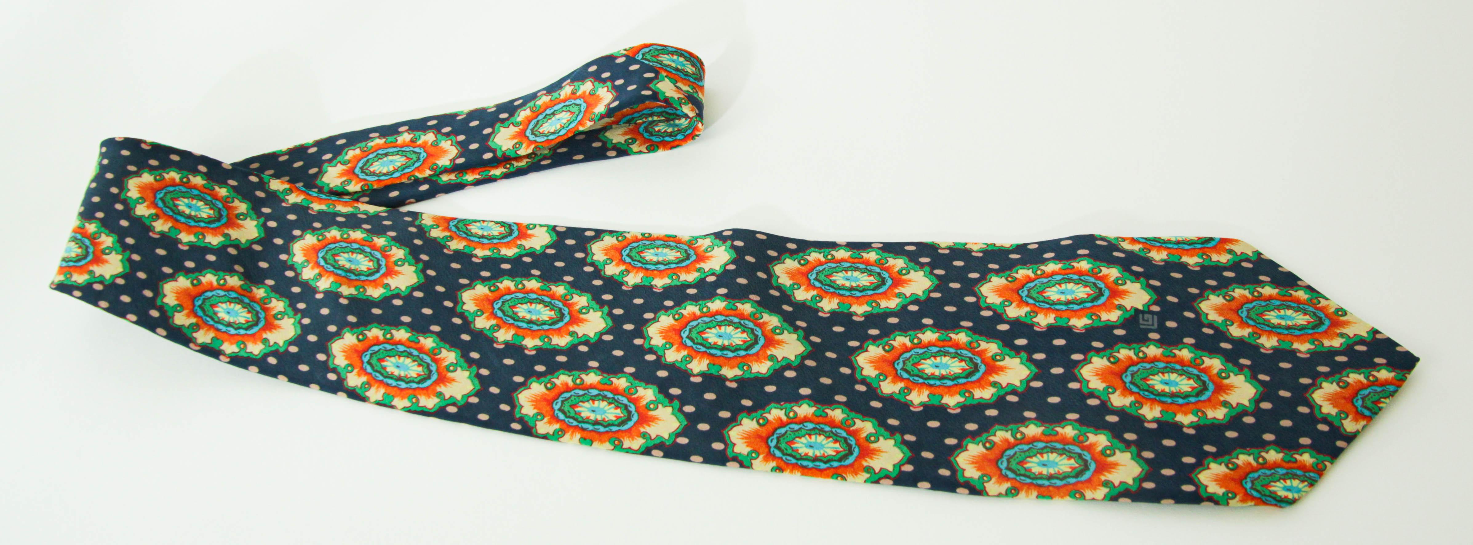Guy Laroche Paris Silk Neck Tie For Sale 1