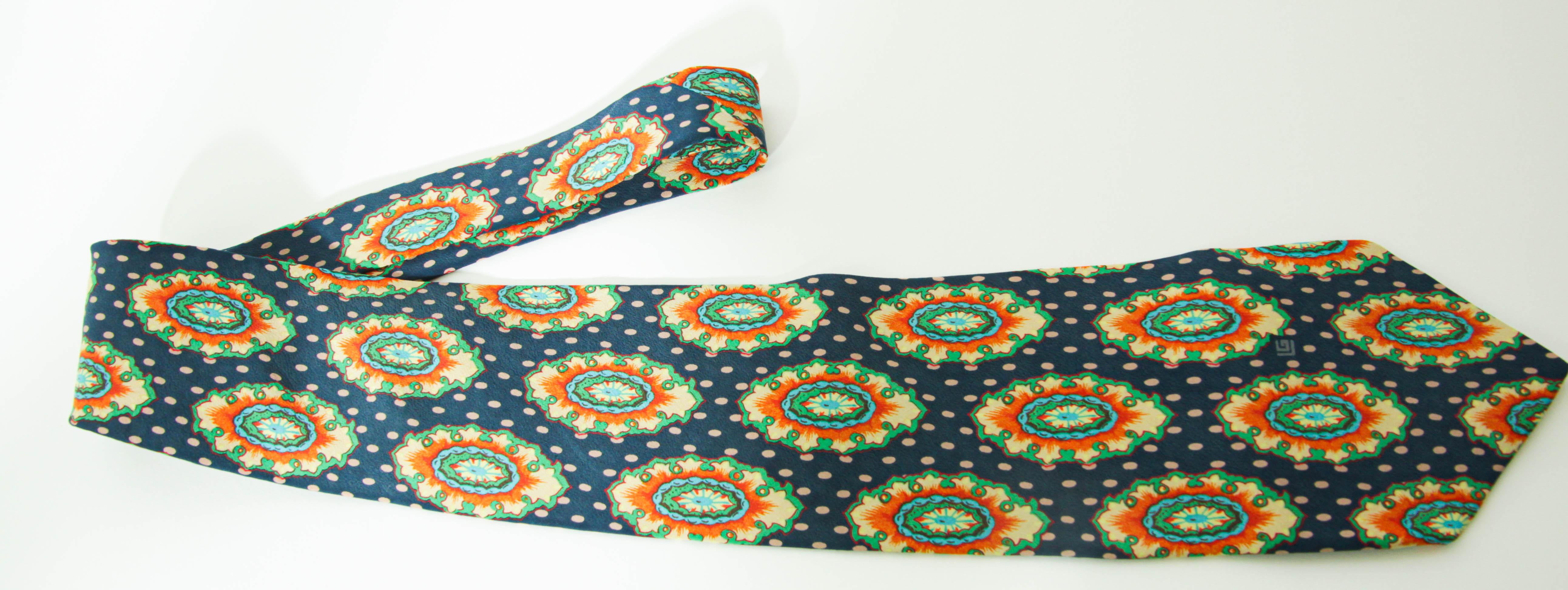 Guy Laroche Paris Silk Neck Tie For Sale 3