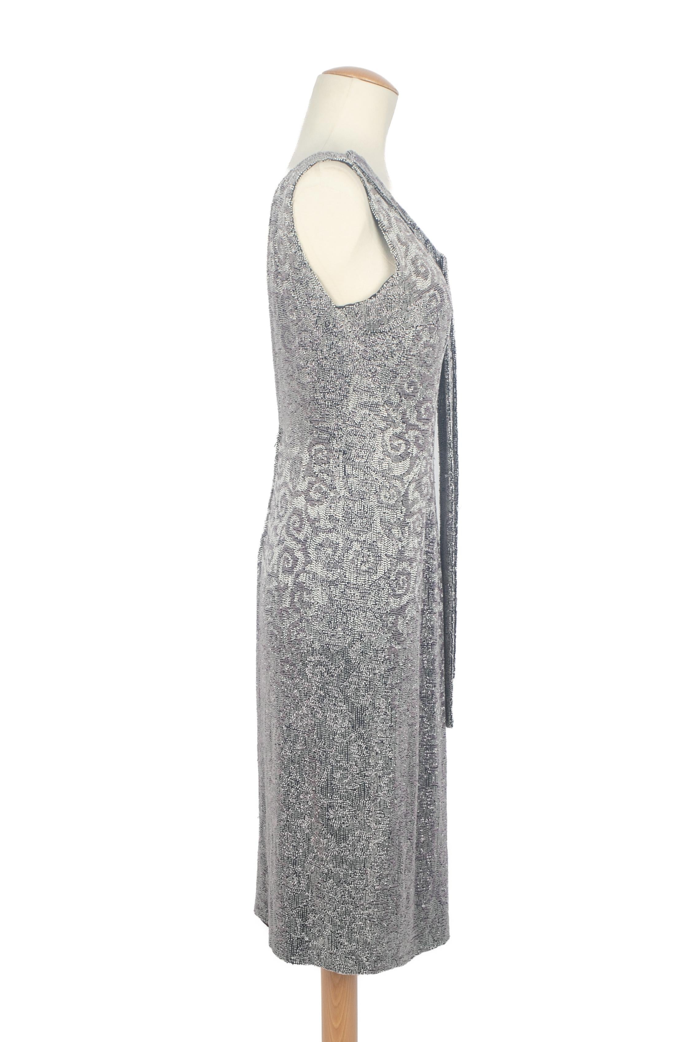 Guy Laroche Perlenkleid Haute Couture Damen im Angebot