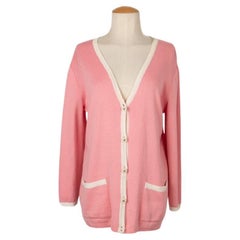 Cardigan Guy Laroche rose et blanc