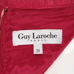 Guy Laroche – Cocktailkleid aus rosa Pelz
