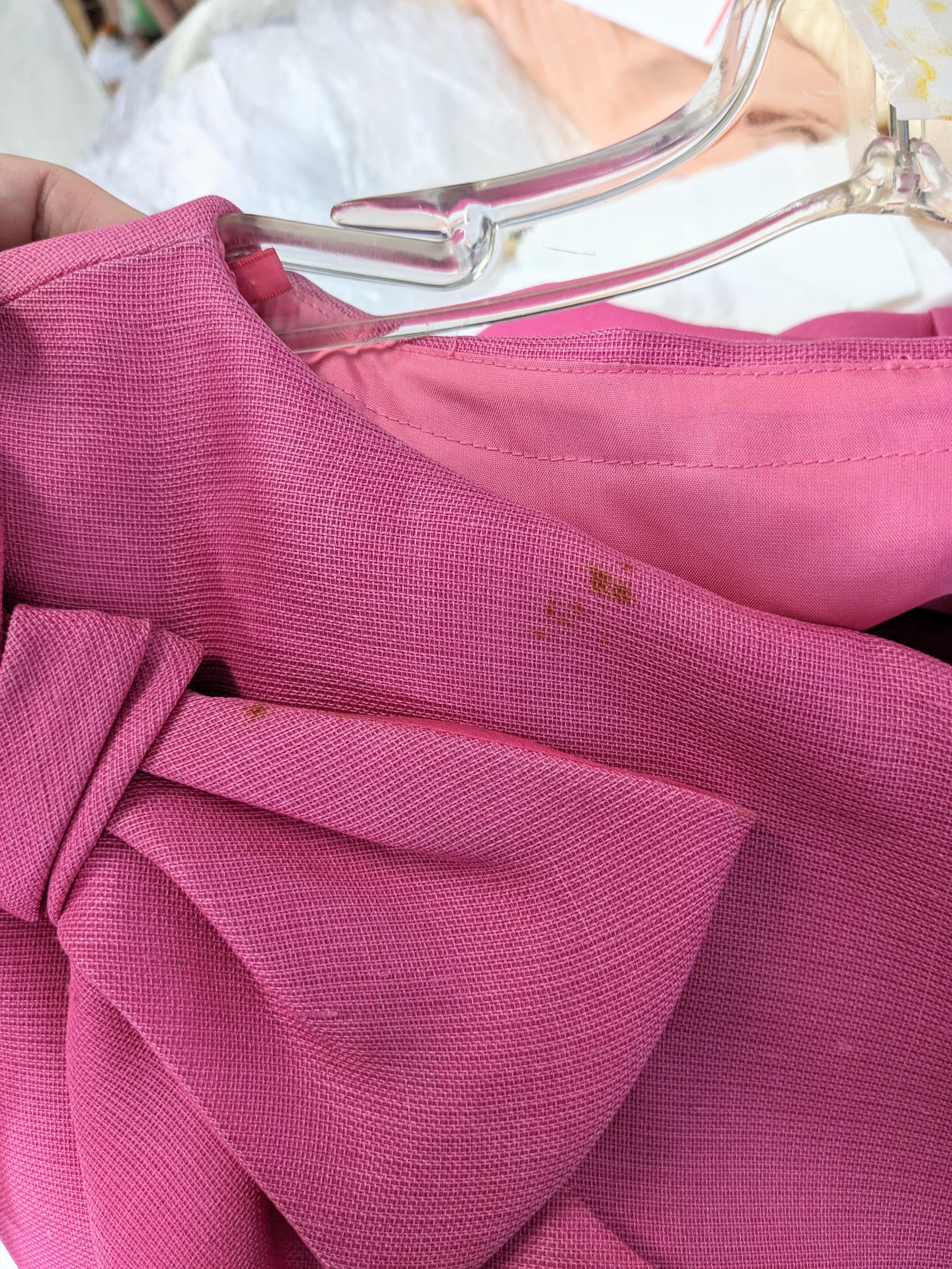 Guy Laroche Pink Silk Gazar Pouf Dress For Sale 3