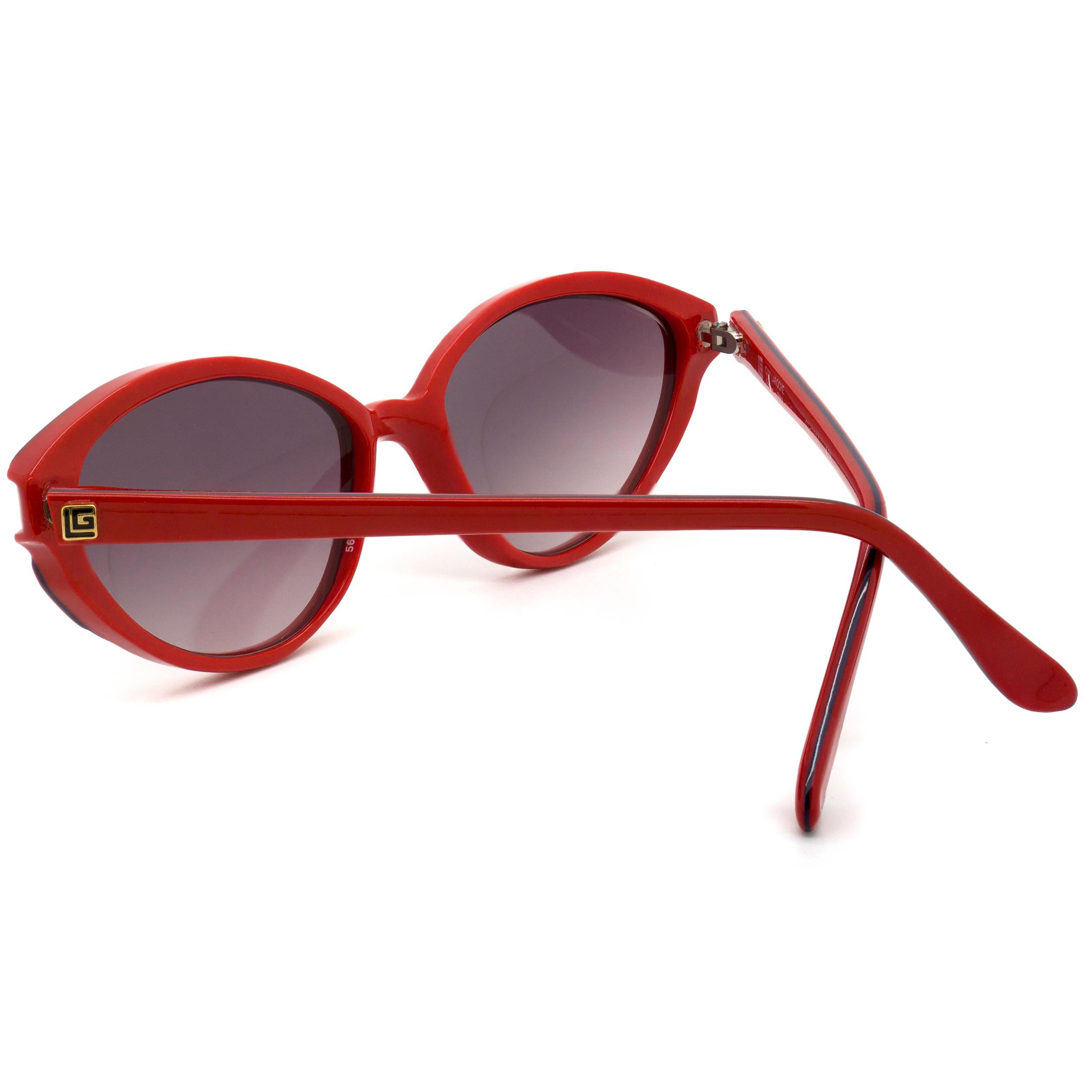 Rote Sonnenbrille mit Katzenaugen von Laroche im Zustand „Neu“ im Angebot in Santa Clarita, CA