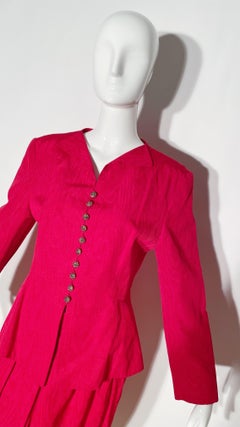 Guy LaRoche Red Skirt Suit