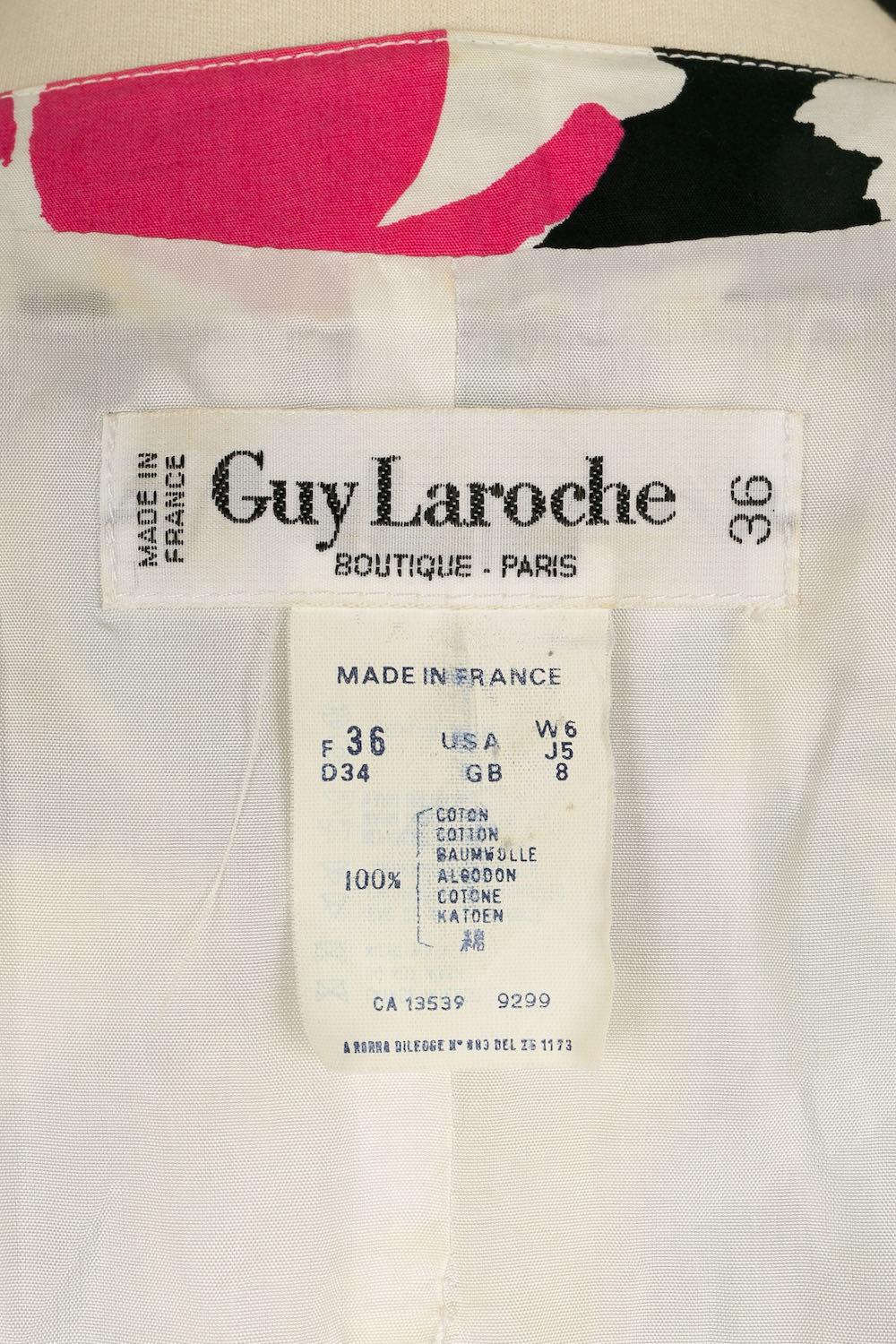 Ensemble robe courte et veste en coton Guy Laroche en vente 10