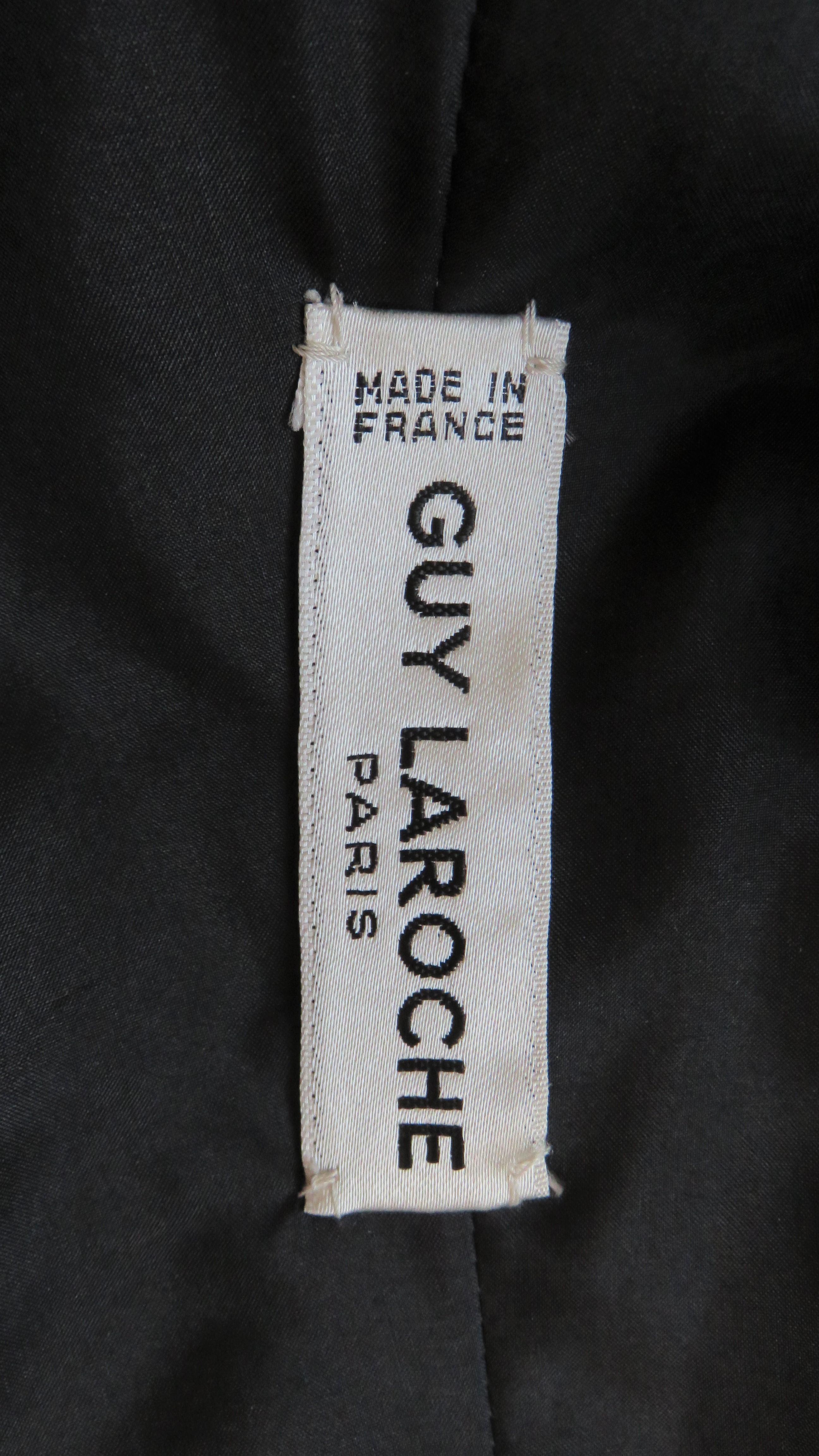 Guy Laroche Silk Lace up Back Dress 1990s For Sale 9