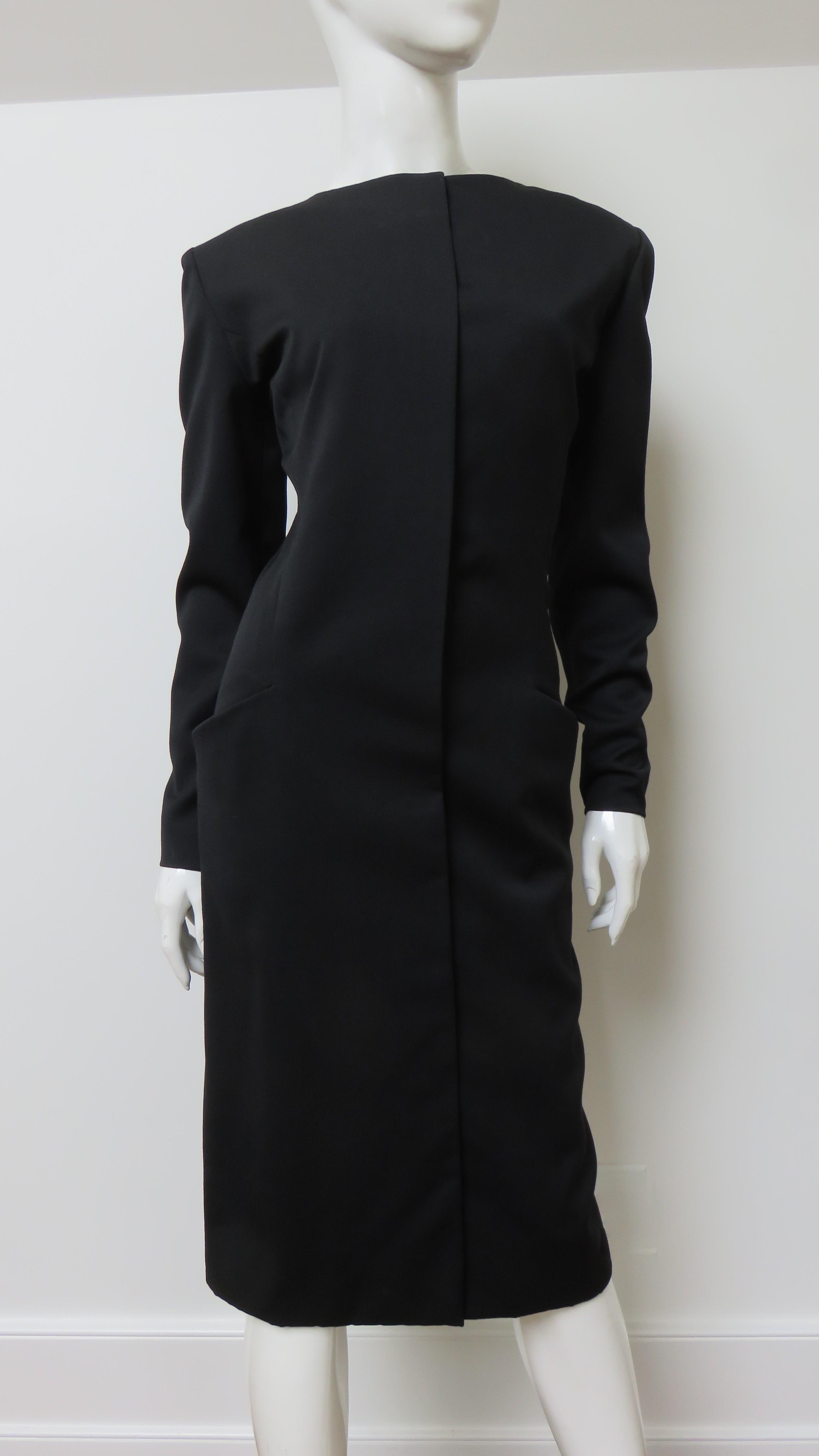 Guy Laroche Silk Lace up Back Dress 1990s In Excellent Condition For Sale In Water Mill, NY