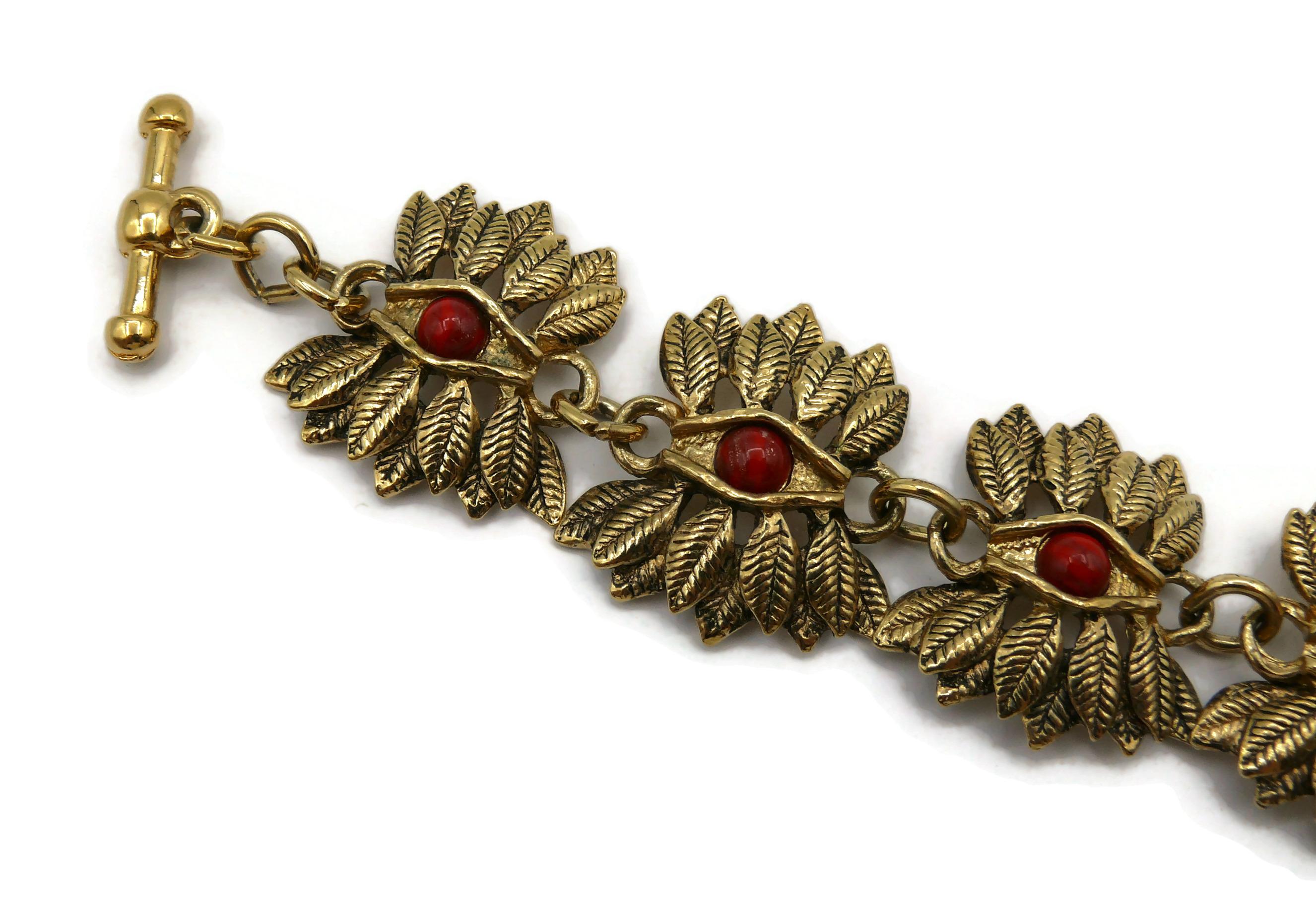 Collana con occhi e piume vintage di Guy Laroche in vendita 3
