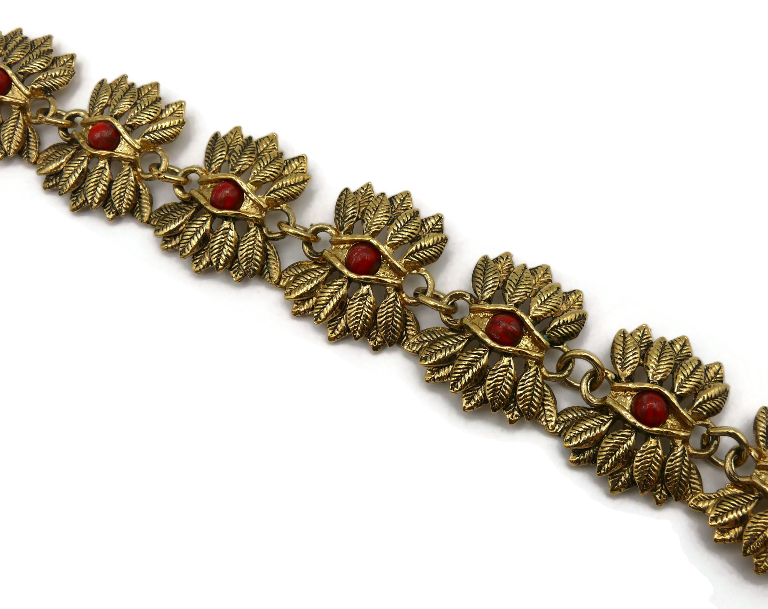 Collana con occhi e piume vintage di Guy Laroche in vendita 5