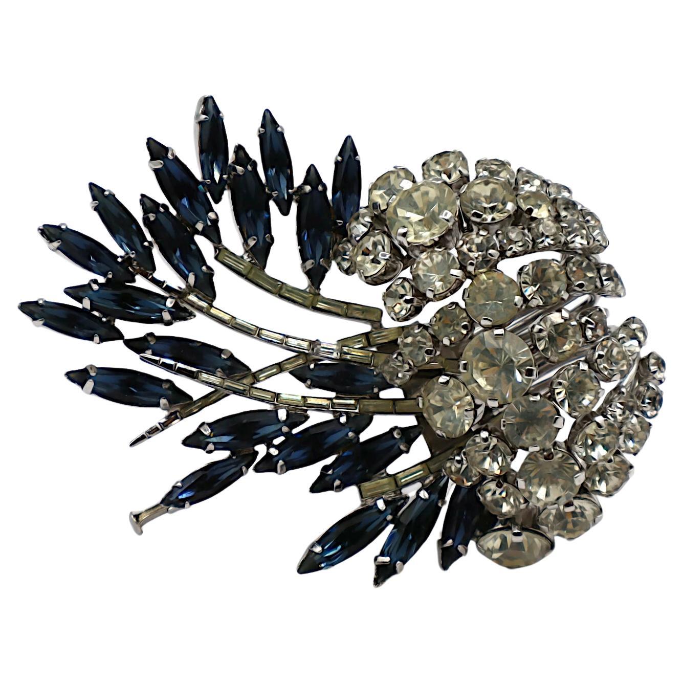 GUY LAROCHE Vintage Jewelled Brooch For Sale