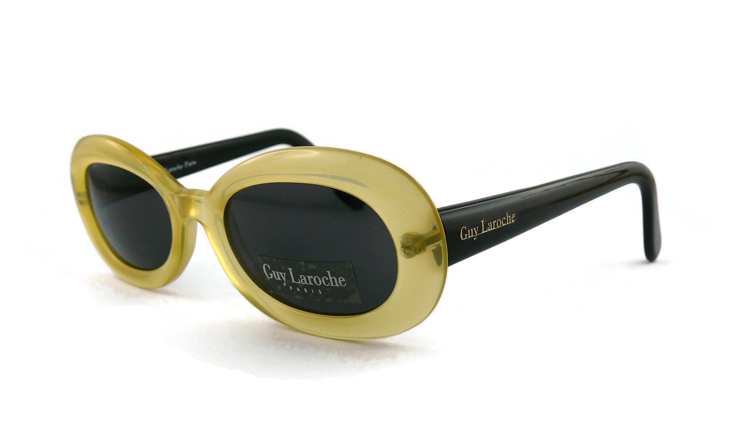 Black Guy Laroche Vintage Joyce Bicolour Sunglasses