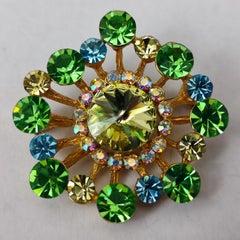 Broche vintage de brillantes Guy Laroche