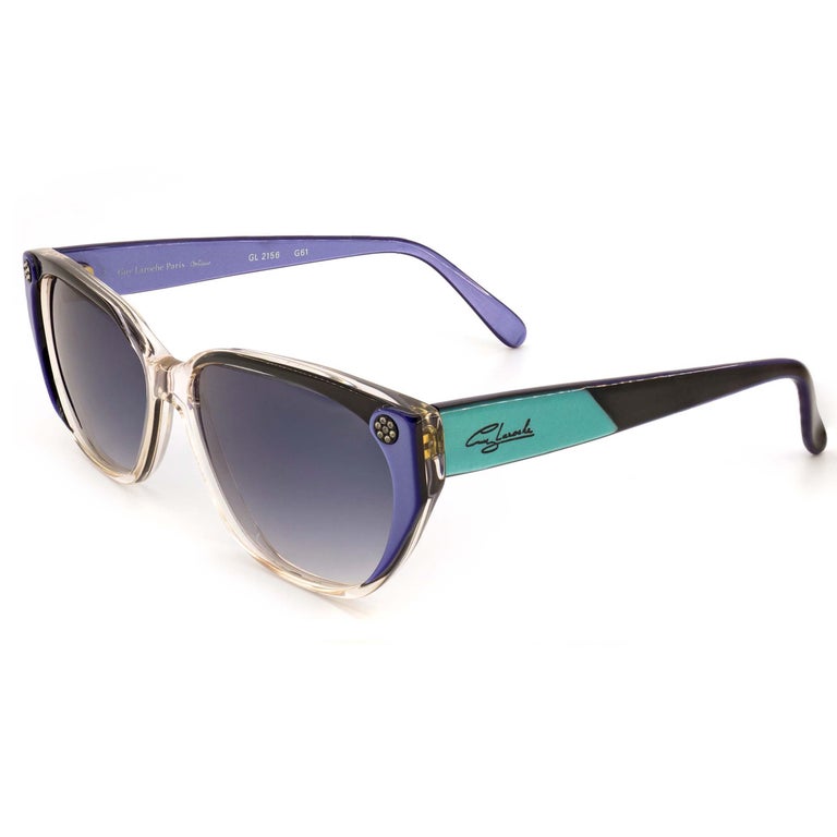 Monture Lunettes Vintage Guy Laroche Multicolore – Femme