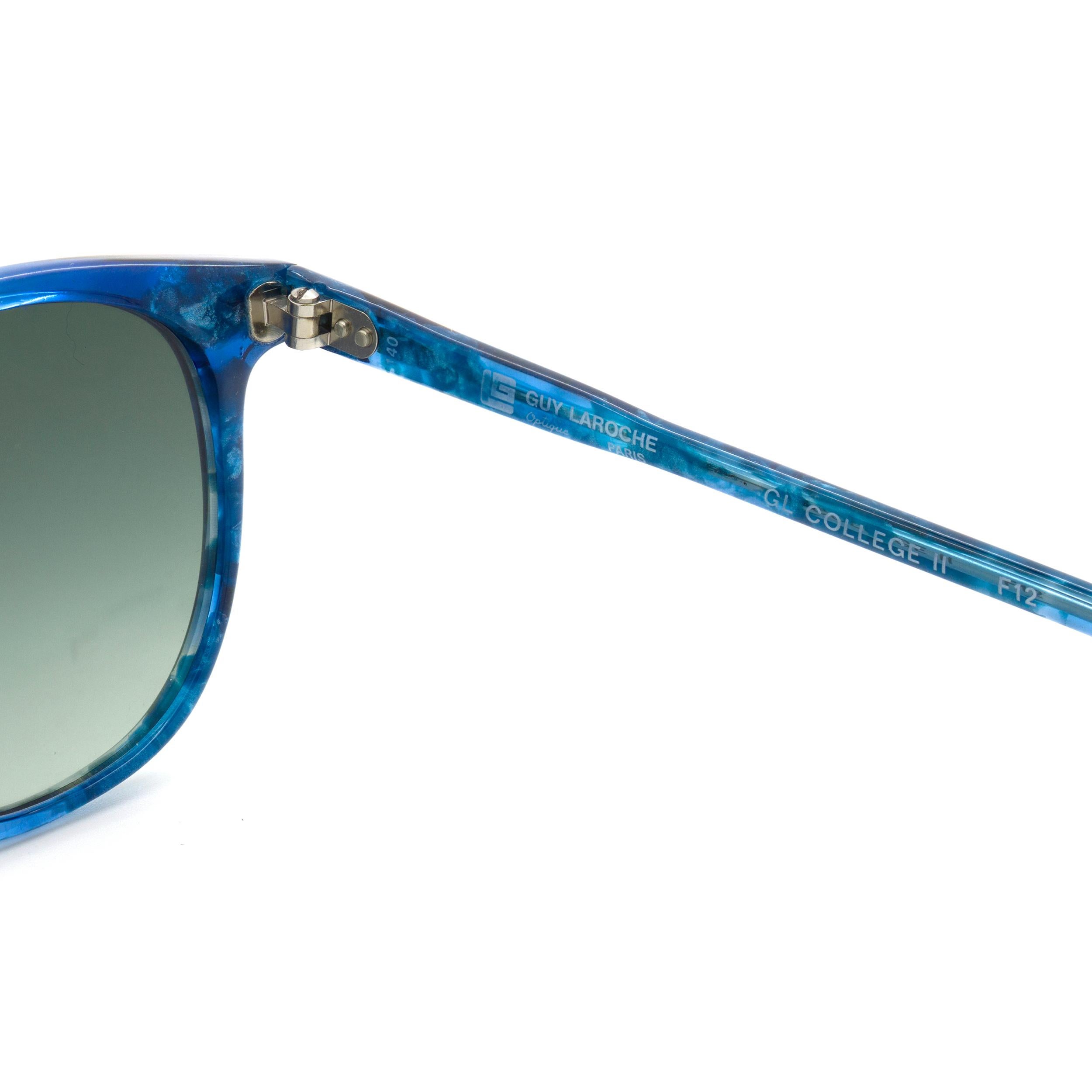Blue Guy Laroche vintage sunglasses, made in France For Sale