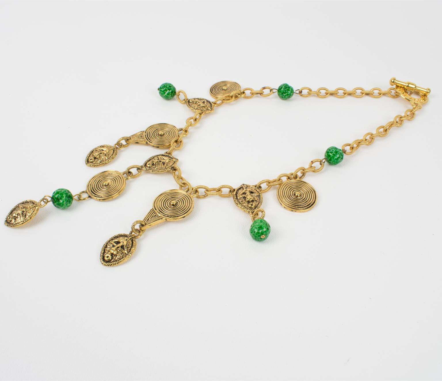 Guy Laroche, collier d'inspiration tribale vintage Unisexe en vente